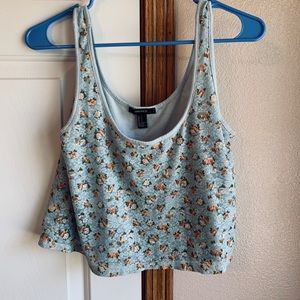 Forever 21 floral tank top